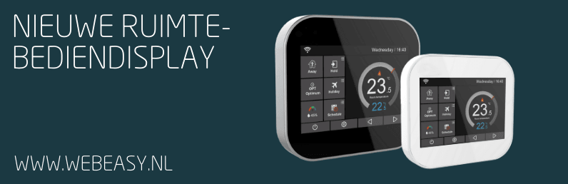 Nieuwe ruimtebediendisplay Webeasy
